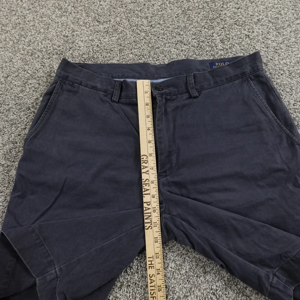 Polo Ralph Lauren Shorts Mens 33 Blue‎ Chino Golf Classic Fit Flat Front Casual